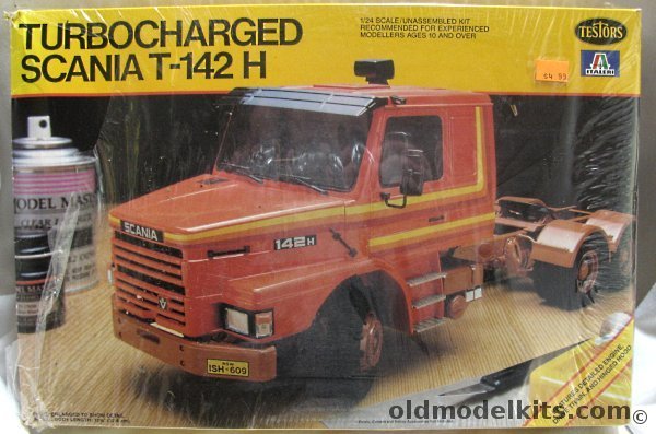 Testors 1/24 Turbocharged Scania T-142H Semi Truck, 713 plastic model kit